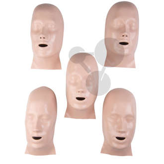 Náhradní obličeje pro resuscitační figurínu, trup 5 ks